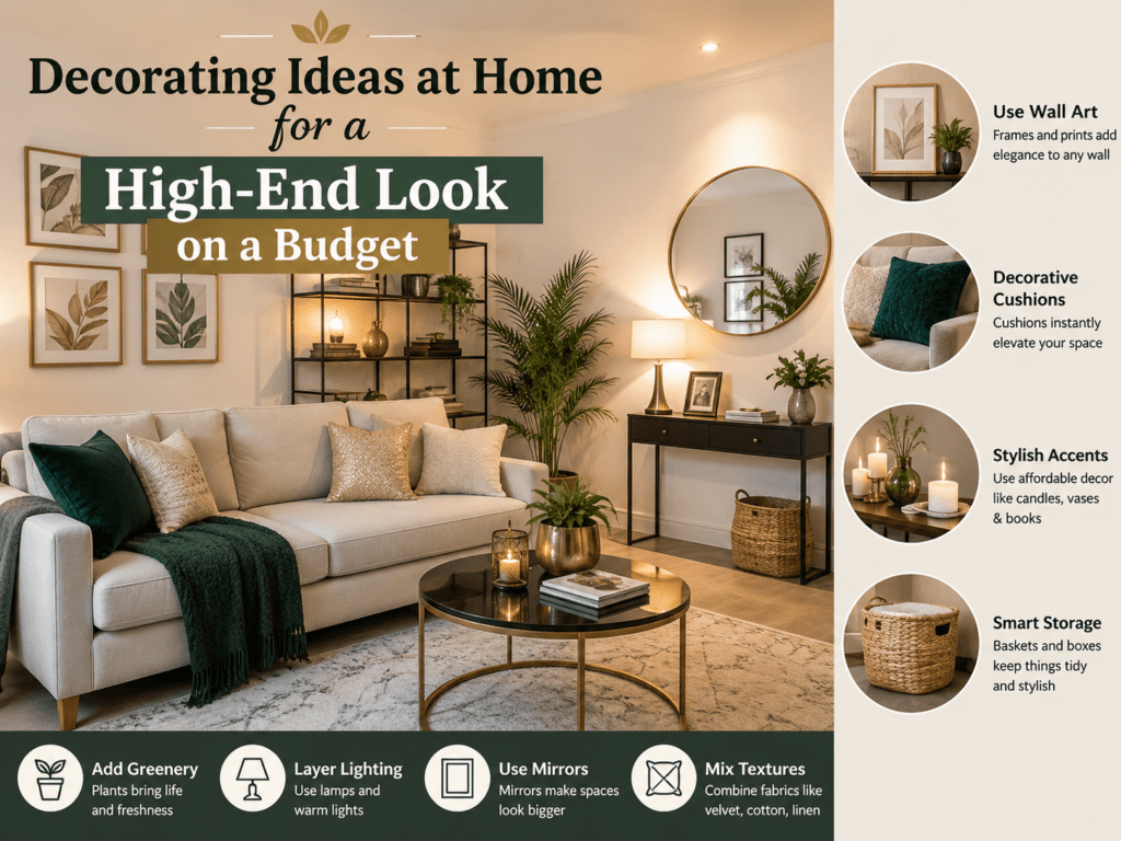 Decorating Ideas at Home for a High-End Look on a Budget