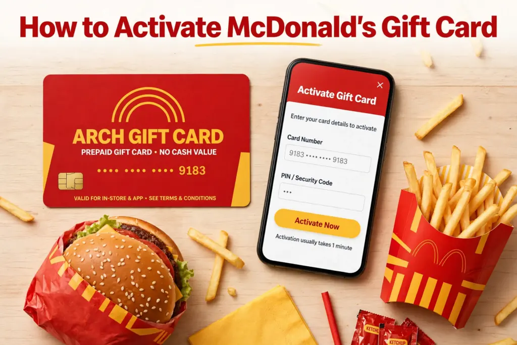 How to Activate McDonald's Gift Card - Complete Activation Guide 2026