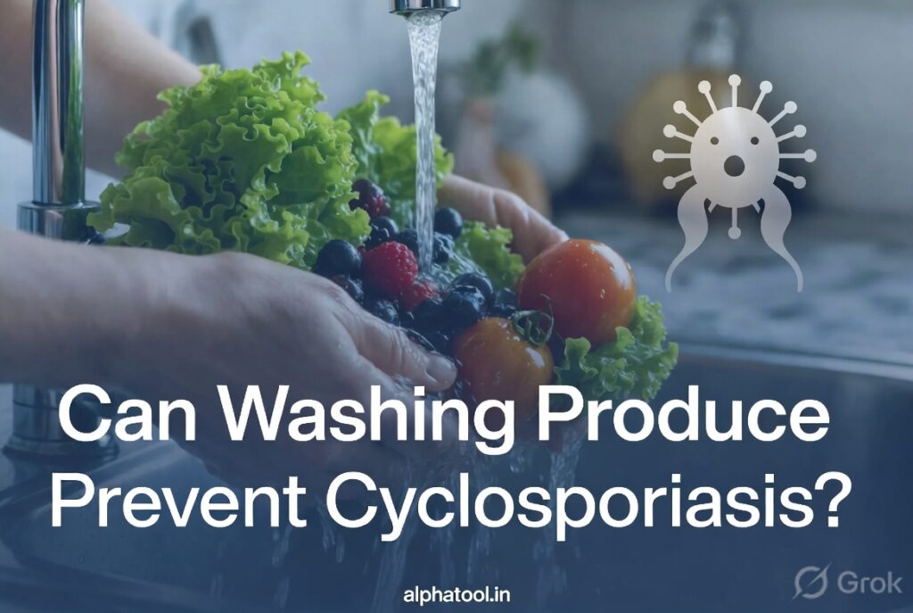 Can washing produce help prevent cyclosporiasis? What experts recommend.